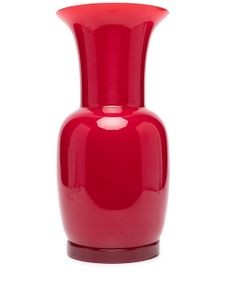 Venini vase Opalino en verre - Rouge