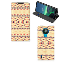 Nokia 1.4 Hoesje met Magneet Aztec Yellow - thumbnail