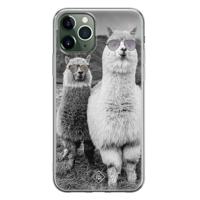iPhone 11 Pro siliconen telefoonhoesje - Llama hipster