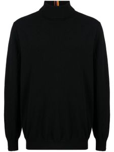 Paul Smith pull à détails rayés - Noir