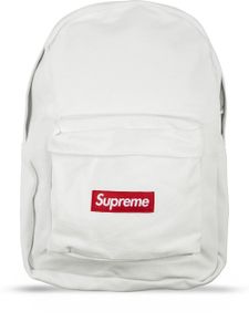 Supreme sac à dos en toile à logo - Blanc