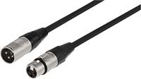 MONACOR MECR-50/SW XLR-kabel lijn- en microfoon-verlengkabel