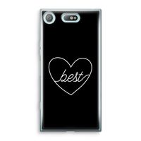 Best heart black: Sony Xperia XZ1 Compact Transparant Hoesje