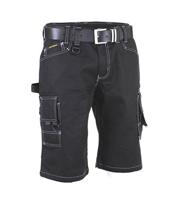 Tricorp 502006 Workwear Canvas Shorts Werkbroek, 65% polyester/35% katoen, 100% nylon (500D) Cordura, 300g/m², zwart, maat 48