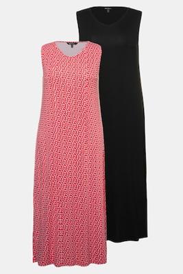 Ulla Popken jerseyjurken, set van 2 - Grote Maten