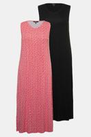 Ulla Popken jerseyjurken, set van 2 - Grote Maten