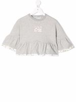 Philosophy Di Lorenzo Serafini Kids sweat à bords volantés - Gris