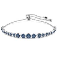 Swarovski 5663394 Armband Emily zilverkleurig-blauw 5 mm max. 24 cm - thumbnail