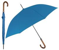 Perletti paraplu automatisch 65 x 103 cm polyester/hout blauw