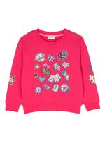 Marc Jacobs Kids sweat en coton à motif brodé - Rose