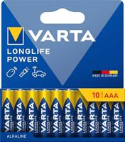 VARTA Longlife Power, Alkalinebatterij, AAA, Micro, LR03, 1,5V, 10+10-pack