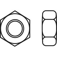 TOOLCRAFT 888114 Zeskantmoeren M2 DIN 934 roestvrij staal A2 10 st.