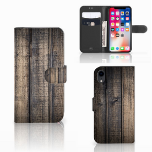 Apple iPhone Xr Book Style Case Steigerhout