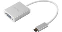 LMP usbc-vga-s – Adapter USB-C/3.1 A VGA Made in Aluminium, kleur zilver