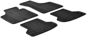 Rubbermatten passend voor Audi A3 2003-2012 (T-Design 4-delig + montageclips) GL0246