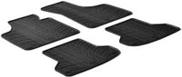 Rubbermatten passend voor Audi A3 2003-2012 (T-Design 4-delig + montageclips) GL0246