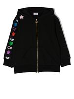 Chiara Ferragni Kids hoodie à broderies - Noir - thumbnail