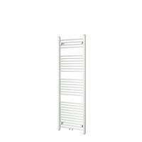 Vipera Kanza enkele handdoekradiator 50 x 150 cm centrale verwarming mat wit zij- en middenaansluiting 679W