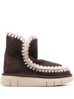 Mou bottines Eskimo en daim - Marron