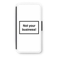 Not your business: iPhone 8 Flip Hoesje - thumbnail