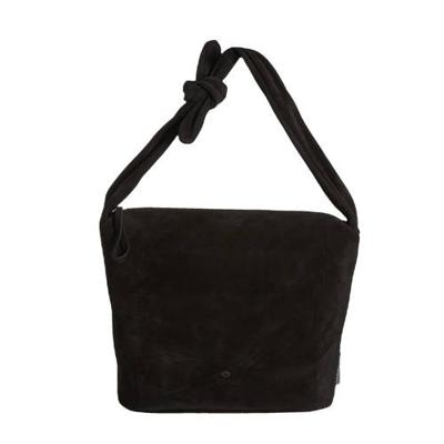 Fred de la Bretoniere suède schoudertas zwart