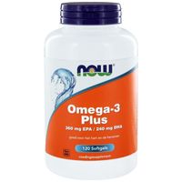 NOW Omega-3 Plus 360 mg EPA 240 mg DHA (120 softgels) - thumbnail