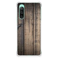 Sony Xperia 10 V Stevig Telefoonhoesje Steigerhout