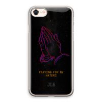 Praying For My Haters: iPhone 8 Transparant Hoesje - thumbnail