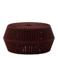 Kettal ZigZag Poef - Black Cacao