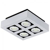 Eglo Led plafondspot Loke 1 4-lichts led metaalgrijs 91355