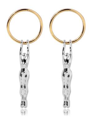 Ontwerp Creatief Goud Sport Figuur oorbellen