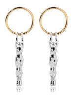 Ontwerp Creatief Goud Sport Figuur oorbellen