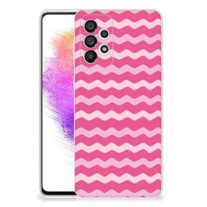 Samsung Galaxy A73 5G TPU bumper Waves Pink