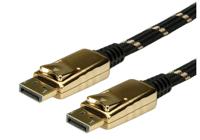 ROLINE GOLD DisplayPort Kabel, DP M/M, Retail Blister, 3 m