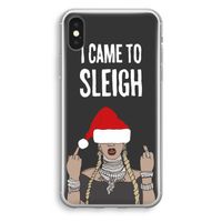 Came To Sleigh: iPhone X Transparant Hoesje - thumbnail