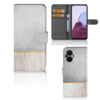 OPPO Reno 8 Lite | OnePlus Nord N20 Book Style Case Wood Concrete