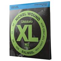 D'Addario XL EXL165SL Elektrische bassnaren, 4 snaren, super lange schaal, gepersonaliseerd licht, 45-105, 1 verpakking