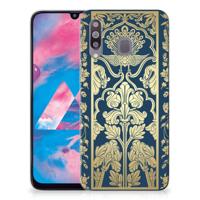 Samsung Galaxy M30 TPU Case Beige Flowers