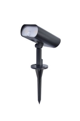 Lutec GINBO 6938405330 Wandlamp op zonne-energie met bewegingsmelder LED 7 W Warmwit tot koudwit Zwart