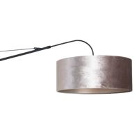 Steinhauer Wandlamp Elegant Classy 50cm zwart met taupe velourse kap 8134ZW - thumbnail