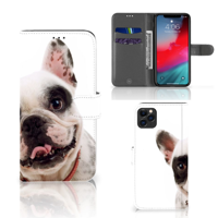 Apple iPhone 11 Pro Max Telefoonhoesje met Pasjes Franse Bulldog