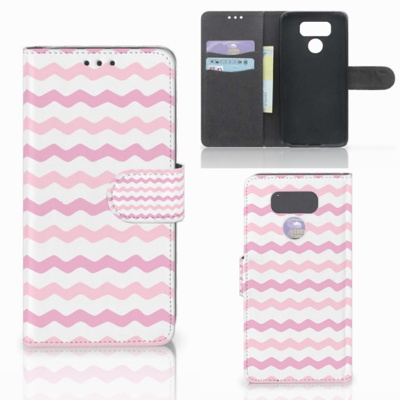 LG G6 Telefoon Hoesje Waves Roze LG G6 Telefoon Hoesje Waves Roze