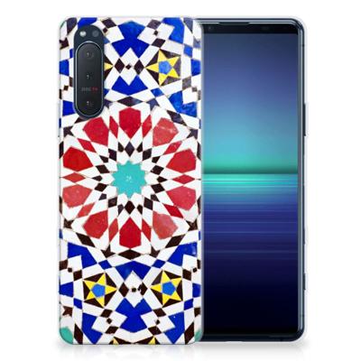 Sony Xperia 5II TPU Siliconen Hoesje Mozaïek Sony Xperia 5II TPU Siliconen Hoesje Mozaïek
