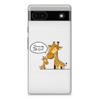 Google Pixel 6A Telefoonhoesje met Naam Giraffe - thumbnail