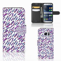 Samsung Galaxy S7 Telefoon Hoesje Feathers Color