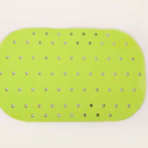 Anti-slip bad- en douchematten - 54x35 cm lime groen