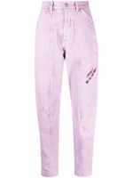 Stella McCartney jean à logo brodé - Violet