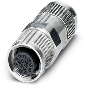 Phoenix Contact 1559631 Sensor/actuator connector, niet geassembleerd M12 Aantal polen: 12 Bus, recht 1 stuk(s)