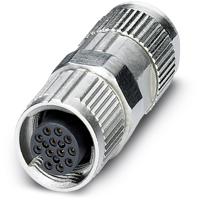 Phoenix Contact 1559631 Sensor/actuator connector, niet geassembleerd M12 Aantal polen: 12 Bus, recht 1 stuk(s) - thumbnail