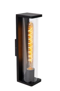 Lucide SLIGO - Wandlamp Buiten - 1xE27 - IP65 - Zwart